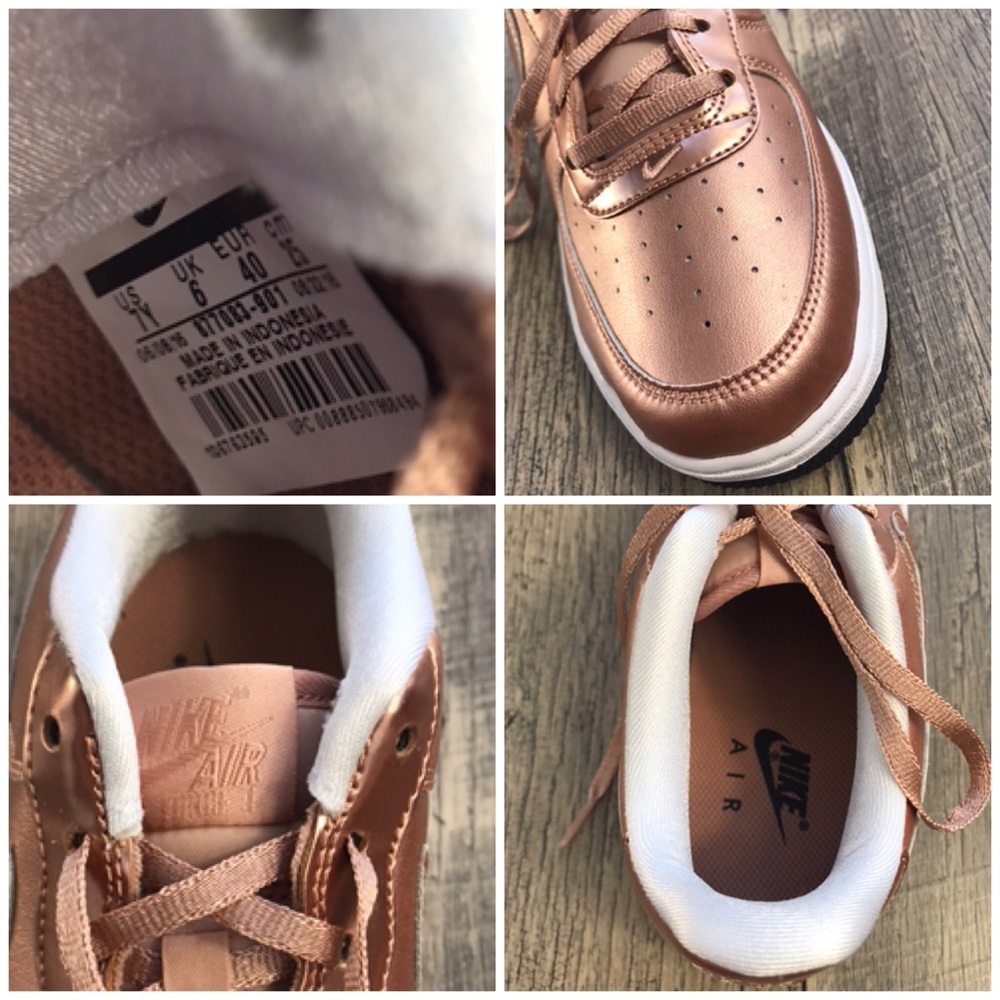 NWT Nike Air Force 1 SE GS Bronze W - Picture 6 of 8